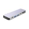 USB-C адаптер для MacBook 7-в-1, серебро, Deppa (Изображение 2)