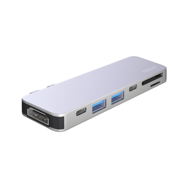 USB-C адаптер для MacBook 7-в-1, серебро, Deppa (Изображение 2)