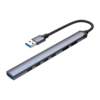 USB-хаб USB-A 3.0 + 2xUSB-A 2.0 + 4xUSB-C, серый, Deppa (Изображение 2)