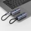 USB-хаб 3 в 1 USB-C - USB-A3.0 + USB-C PD100Вт + HDMI, серый, Deppa (Изображение 4)