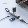 USB-хаб 7 в 1 USB-C - USB-A3.0 + 2хUSB-C + USB-C PD100Вт + HDMI + SD + microSD, серый, Deppa (Изображение 5)