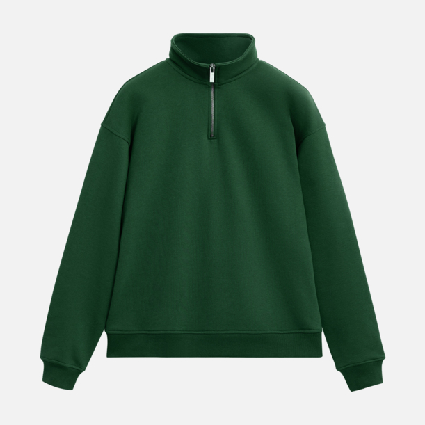 Толстовка на молнии унисекс FLOW, зеленая, размер XL/2XL (Изображение 10)