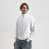Толстовка на молнии унисекс Флоу (Flow), белая, размер 5XL/6XL (Изображение 1)