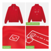Толстовка на молнии унисекс Флоу (Flow), красная, размер 5XL/6XL (Изображение 15)