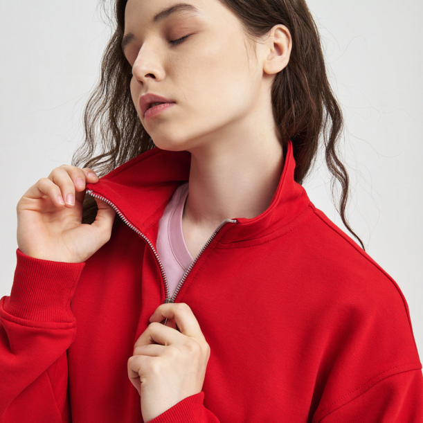 Толстовка на молнии унисекс Флоу (Flow), красная, размер 5XL/6XL (Изображение 11)