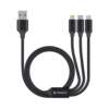 Дата-кабель 3 в 1: micro USB, USB-C, Ligthning, алюминий, 1.2м, черный, Deppa (Изображение 2)