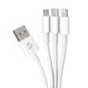 Дата-кабель 3 в 1: micro USB, USB-C, Ligthning, 1.2м, белый, Deppa (Изображение 2)