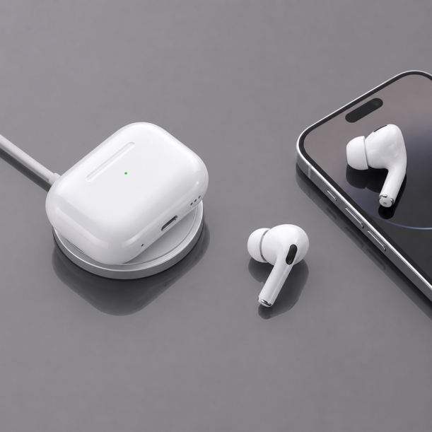 Беспроводные наушники с микрофоном Air Nova 2, TWS, BT5.4, 300 мАч, QI, белый, Deppa (Изображение 1)