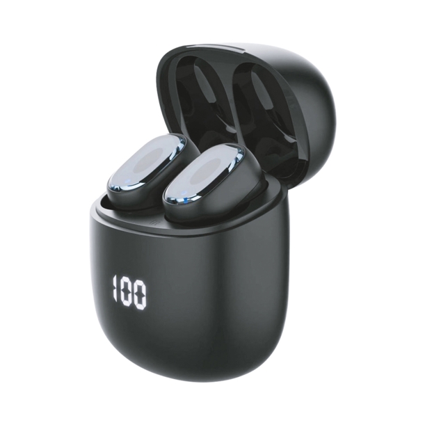 Беспроводные наушники с микрофоном Air Buds Pro, TWS, BT 5.3, LED, 300 мАч, черный, Deppa (Изображение 2)