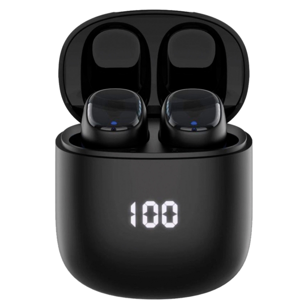 Беспроводные наушники с микрофоном Air Buds Pro, TWS, BT 5.3, LED, 300 мАч, черный, Deppa (Изображение 3)