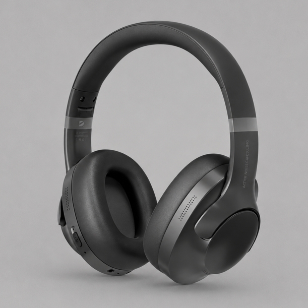 Беспроводные накладные наушники Stereo Ultra ANC, BT 5.4, ANC/ENC, 500мАч (черный)  (Изображение 1)