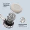 Беспроводные накладные наушники Stereo Light, BT 5.4, 300 мАч (золотистый)  (Изображение 4)