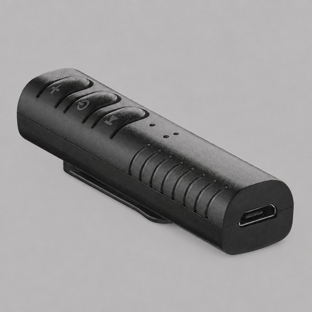 Bluetooth ресивер, BT 5.0, 90 мАч, черный, Deppa (Изображение 1)