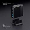 Зарядная станция 3xUSB Type-C, 2xUSB, PD, QC, 140Вт, черный, Deppa (Изображение 4)