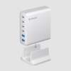 Зарядная станция 4xUSB Type-C, 2xUSB, PD, QC, 160Вт, белый, Deppa (Изображение 1)