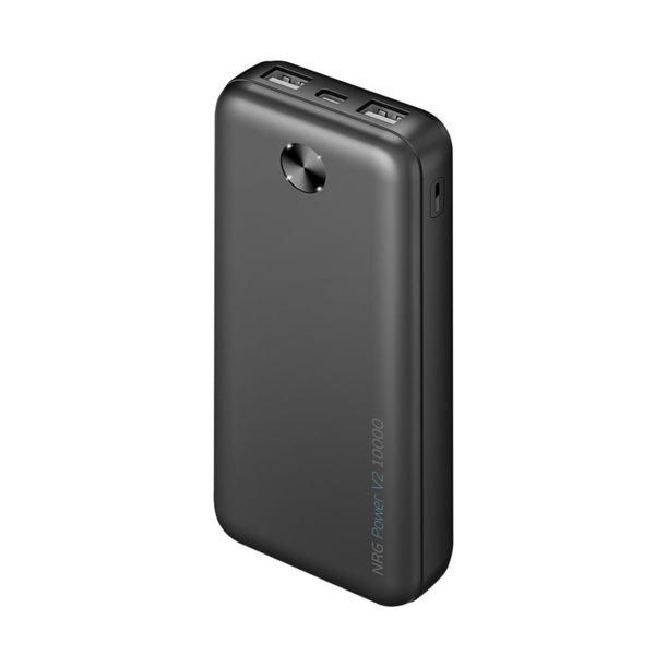 Внешний АКБ NRG Power V2 10000 мА-ч, 2A, 2xUSB (черный) 10000 mAh (Изображение 2)