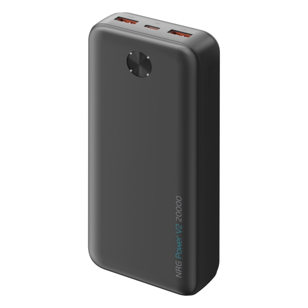 Внешний АКБ NRG Power V2 20000 мА-ч, 2A, 2xUSB (черный) 20000 mAh (Изображение 2)