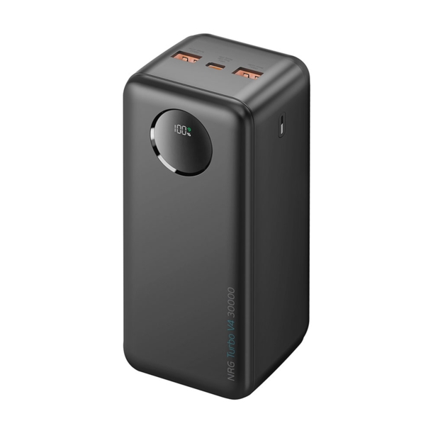 Внешний АКБ NRG Turbo V4 30000 мА-ч, дисплей (черный) 30000 mAh (Изображение 8)