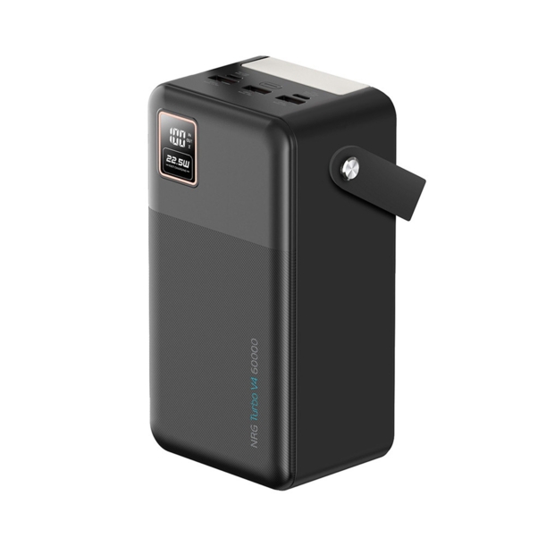 Внешний АКБ NRG Turbo V4 60000 мА-ч, дисплей (черный) 60000 mAh (Изображение 2)