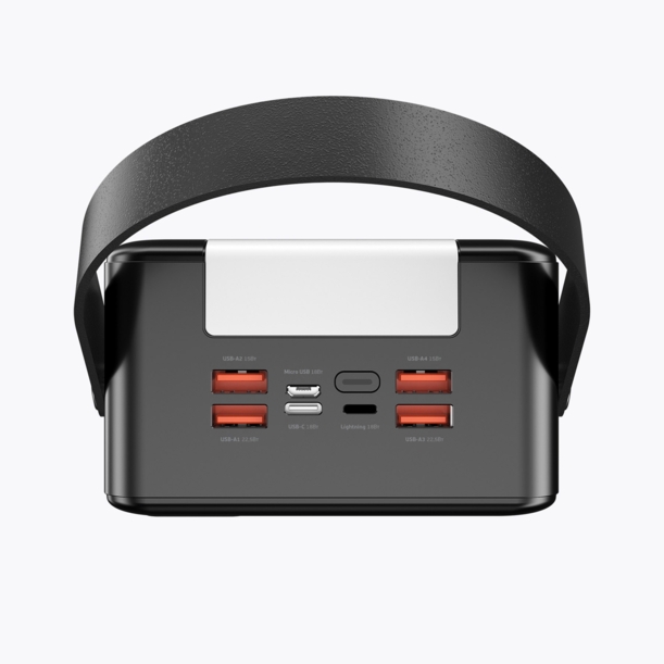 Внешний АКБ NRG Turbo V4 80000 мА-ч, дисплей (черный) 80000 mAh (Изображение 9)
