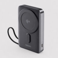 Внешний АКБ NRG MageSafe QI2 10000 мА-ч, 15Вт QI, серый, Deppa