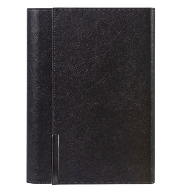 Набор подарочный Solution Superior Trio (ежедневник в суперобложке Country Liberty Mocca A5+, термобутылка LARVIK, ручка Grand Diplomat), черный (Изображение 3)