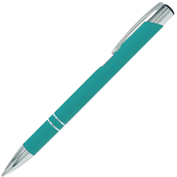 Ручка шариковая Legend Soft Touch Requis, бирюзовая (Изображение 1)