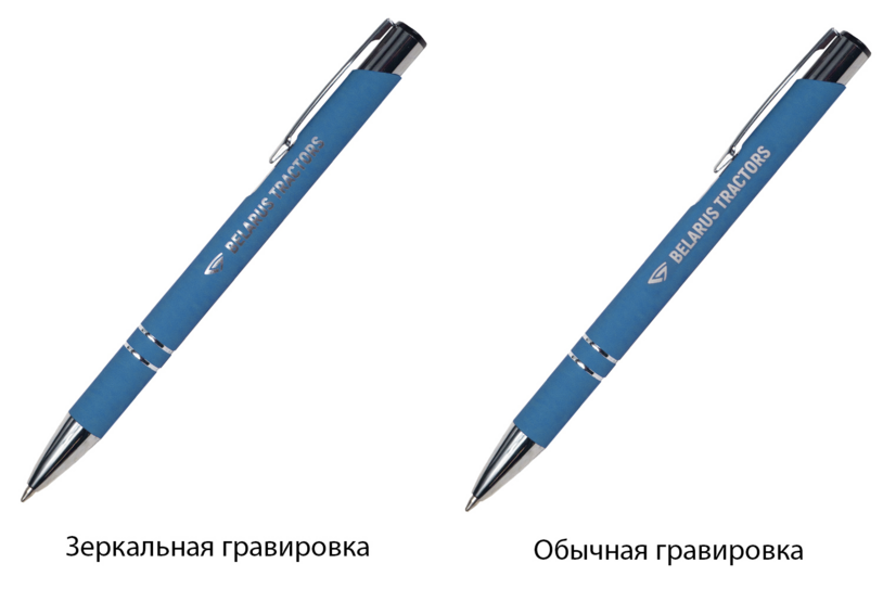 Ручка шариковая Legend Soft Touch, синяя 2383 С (Изображение 3)