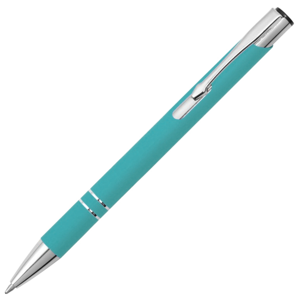Ручка шариковая Legend Soft Touch Requis, бирюзовая 7709 (Изображение 1)