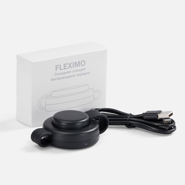 Складная станция беспроводной зарядки Fleximo, черная (Изображение 5)