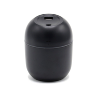 Светодиодный USB увлажнитель Egg с подсветкой, черный-S