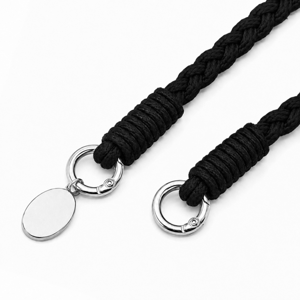 Шнурок на карабине BraidLite, чёрный (Изображение 3)