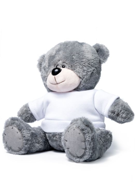 Мишка серый "Ted" в свитшоте (белый) (Изображение 2)