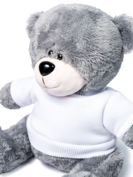 Мишка серый "Ted" в свитшоте (белый) (Изображение 4)
