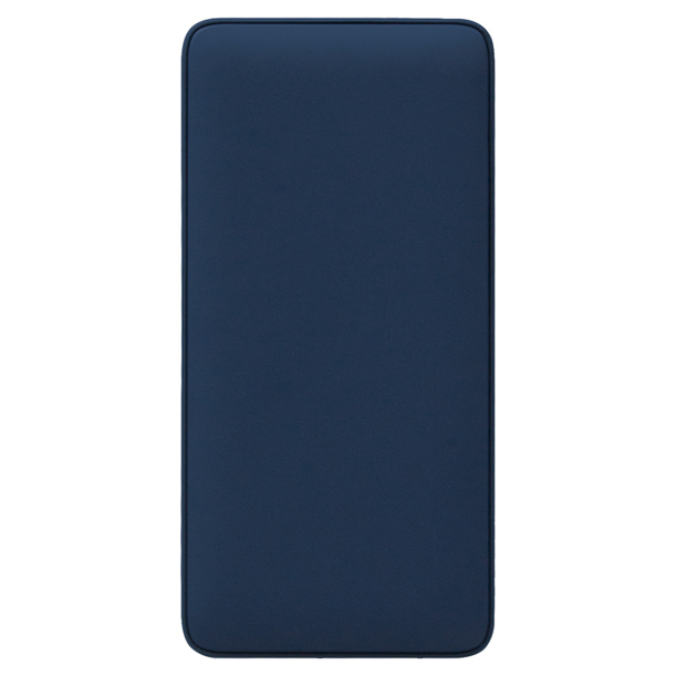 Внешний аккумулятор (powerbank)  «WeCharge Soft Touch»,  10 000 mAH, Power Delivery (PD) 25.5W, со светящимся логотипом после гравировки, c цифровым дисплеем для контроля заряда, темно-синий (Изображение 3)