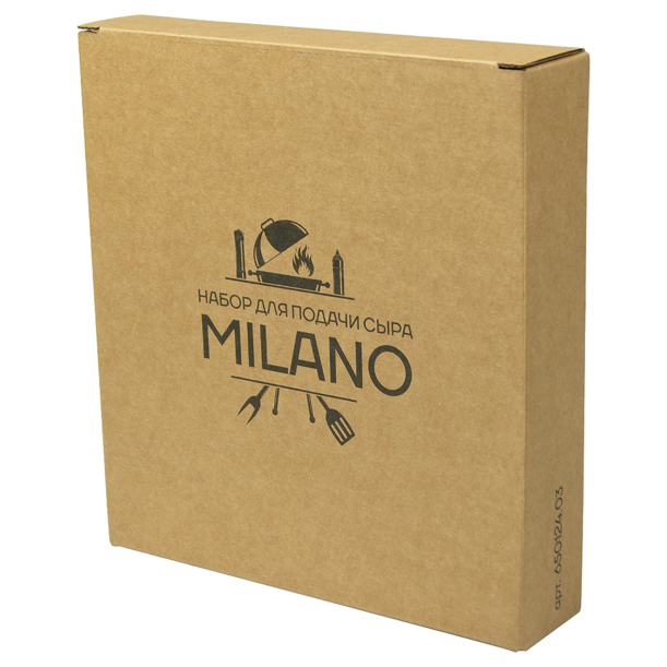 Набор для подачи сыра «Milano», черный, серебристый, натуральный (Изображение 8)