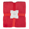 Плед мягкий флисовый Super Soft  Comfort, 125*150 см, красный, в подарочной белой крафтовой коробке с окошком (Изображение 3)
