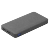 Внешний аккумулятор (powerbank) «WeCharge Velvet», 10 000 mAH, 5V -2A , c цифровым дисплеем для контроля заряда, серый (Изображение 1)