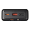 Внешний аккумулятор (powerbank) «Stream 20», 20 000 mAH, с двумя зарядными шнурами,  22,5W (Ватт)  super fast charge, Power Delivery (PD) 25.5W (dfnn), c цифровым дисплеем для контроля заряда, черный (Изображение 6)