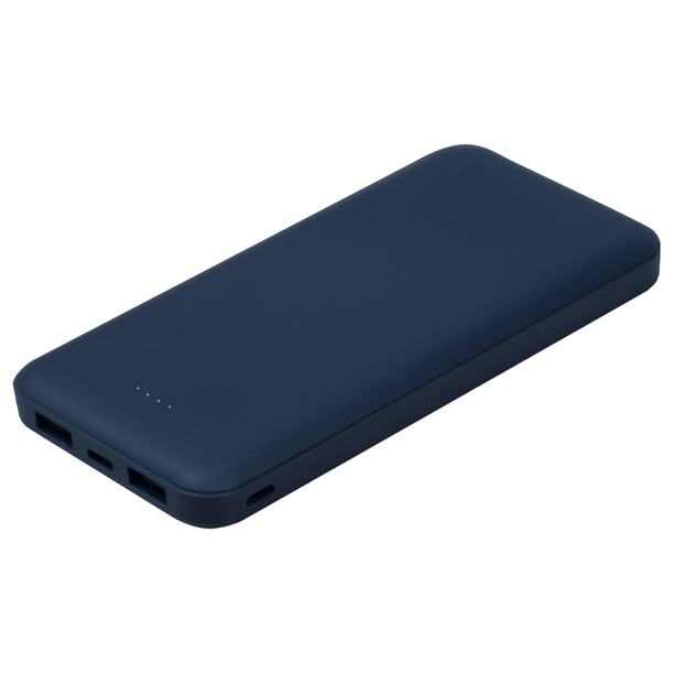 Внешний аккумулятор (powerbank) «Amper», 10 000 mAH, 5V 2.0 A, темно-синий (Изображение 1)