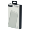 Внешний аккумулятор (powerbank) «Amper», 10 000 mAH, 5V 2.0 A, белый (Изображение 5)