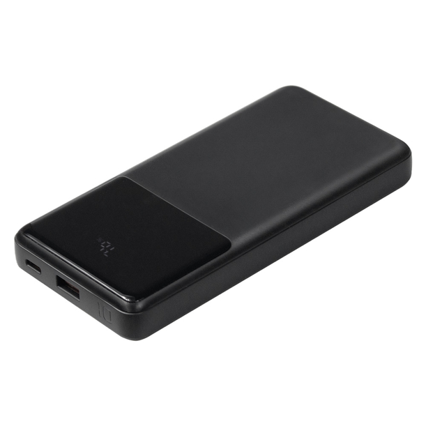 Внешний аккумулятор (powerbank)  «Stream 10»,  10 000 mAH, с двумя зарядными шнурами,  22,5W (Ватт)  super fast charge, Power Delivery (PD) 25.5W (dfnn),  c цифровым дисплеем для контроля заряда, черный (Изображение 5)