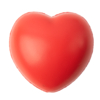 Антистресс VENTRY в форме сердца, полиуретан, красный (Изображение 1)