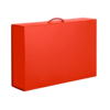 Коробка складная подарочная, 37x25x10cm, кашированный картон, красный (Изображение 1)