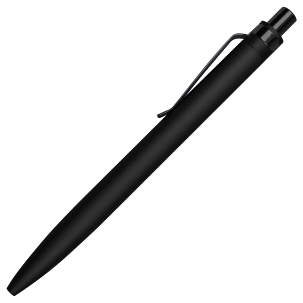 Ручка шариковая Shine Ray Soft touch алюминиевая, черная (Изображение 1)