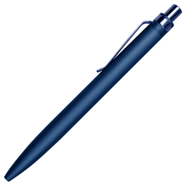 Ручка шариковая Shine Ray Soft touch алюминиевая, темно-синяя (Изображение 1)