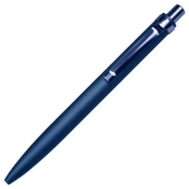 Ручка шариковая Shine Ray Soft touch алюминиевая, темно-синяя (Изображение 2)