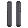 Внешний аккумулятор (powerbank) «Lumen», софт тач, 10 000 mAH, с тремя зарядными шнурами, 22,5W super fast charge, Power Delivery (PD) 20W (dfnn), QC3.0, черный (Изображение 3)