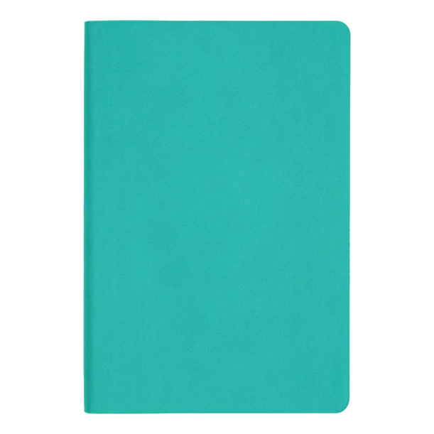 Ежедневник Flexy Latte Color А5, бирюзовый, недатированный, в гибкой обложке (Изображение 2)