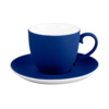 Чайная пара TENDER, 250 мл, синий, фарфор, прорезиненное покрытие (Изображение 1)